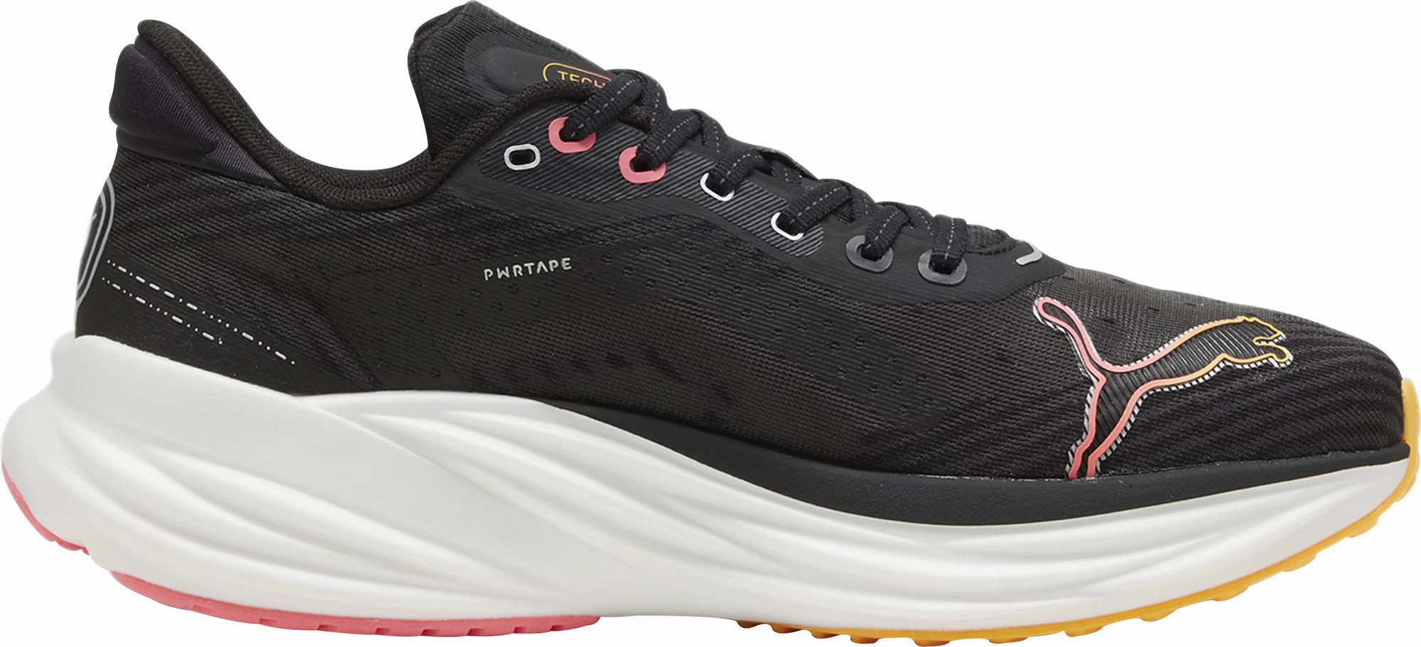 Heel Stabilization Tech Late evening accessory Puma Magnify Nitro 2 Tech Mens Running Shoes - Black