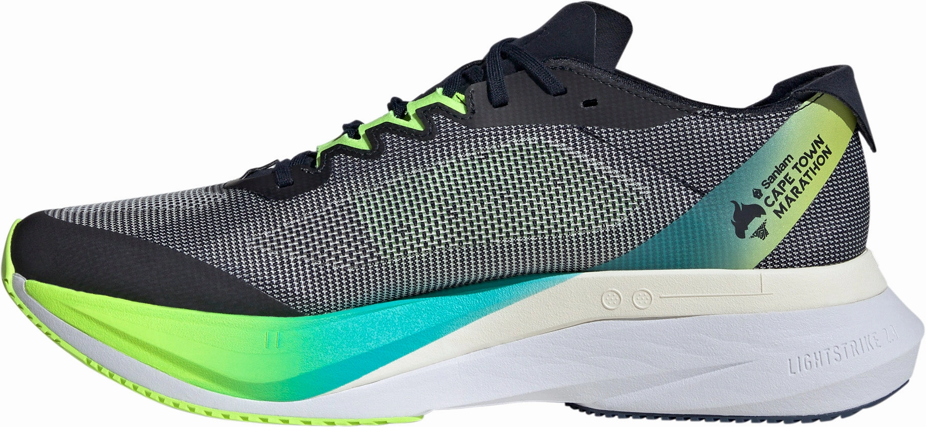 adidas Adizero Boston 12 Mens Running Shoes - Navy Hard - wearing practice - day