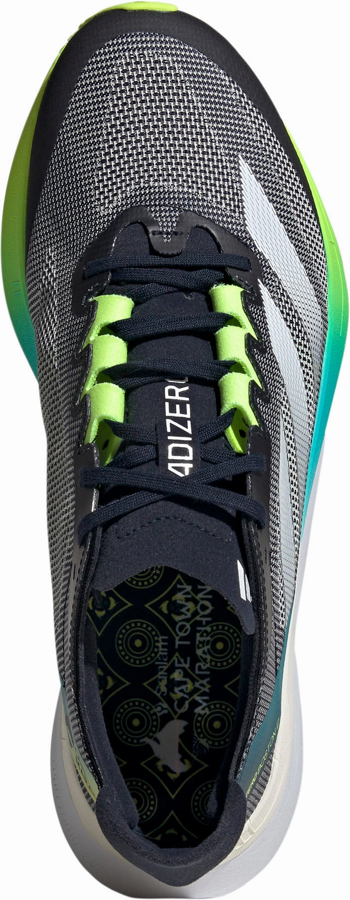 Rolling Gait Optimized Reinforced heel adidas Adizero Boston 12 Mens Running Shoes - Navy