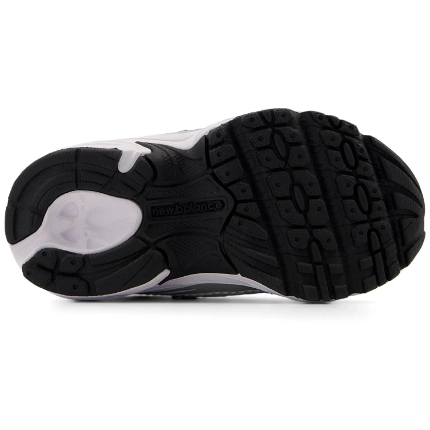 EVAOutsole Shock   Resistant New Balance Silver Metallic 740 Kids Bungee Lace Sneakers