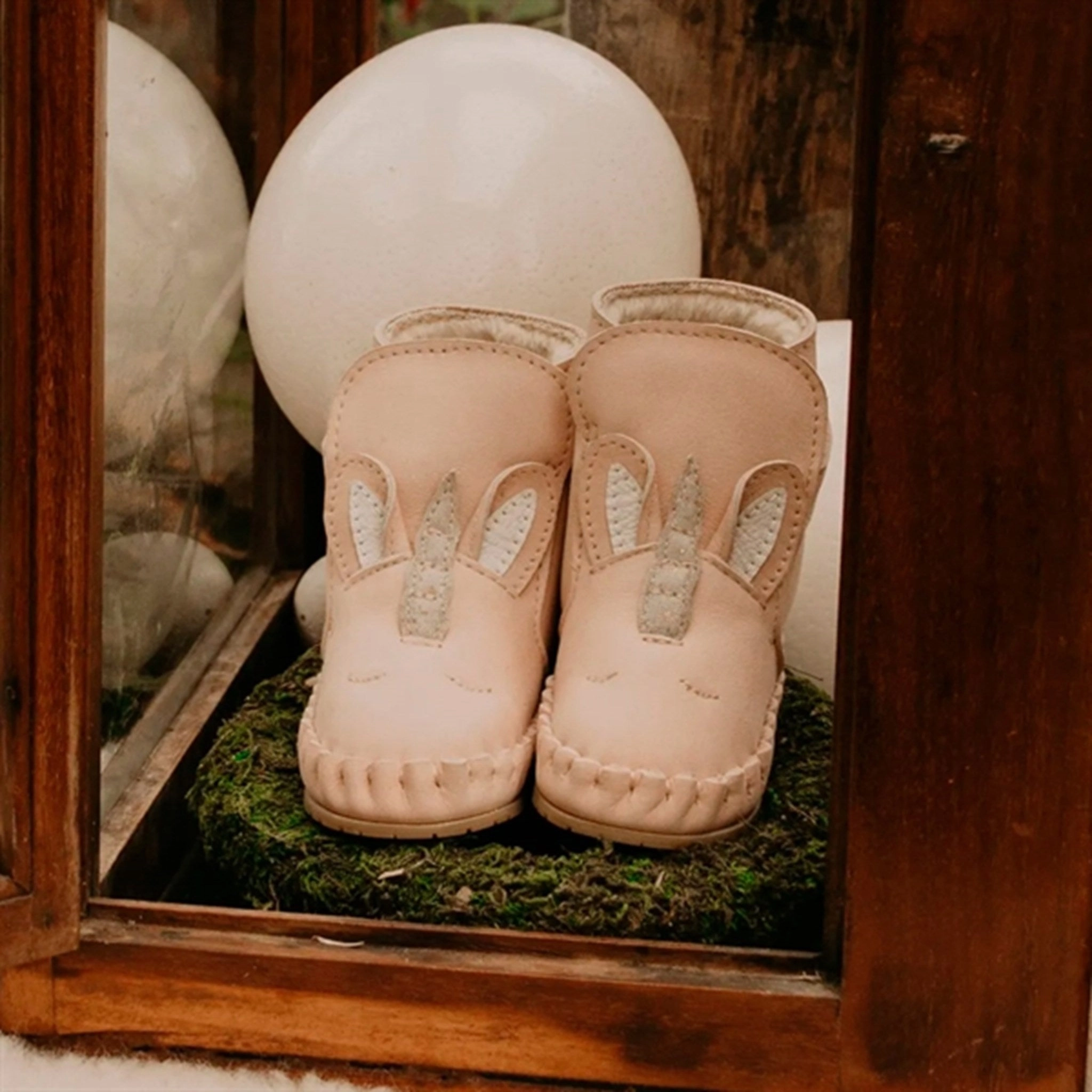 Donsje Baby Kapi Special Lining Futter Unicorn Light Rose Leather Contoured Fit