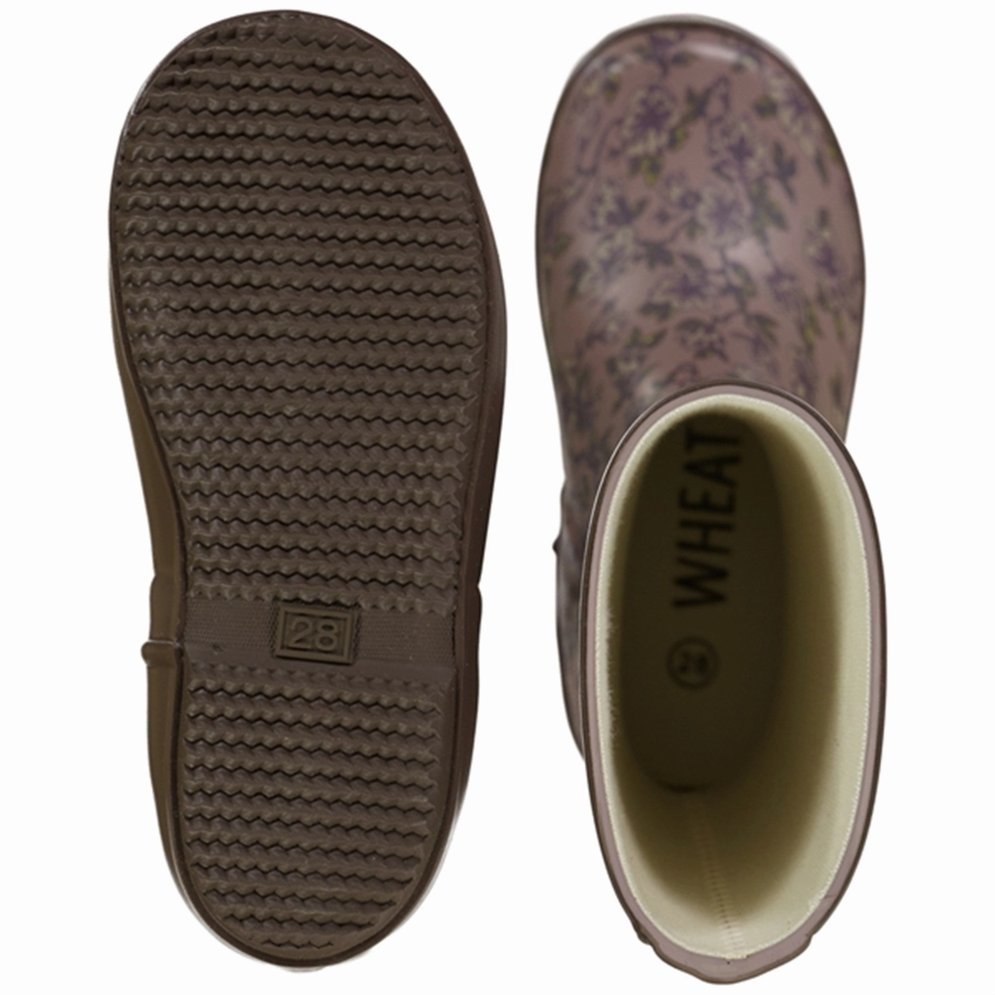 LaceUp Elastic Material Wheat Rubber Boots Alpha Magnolia