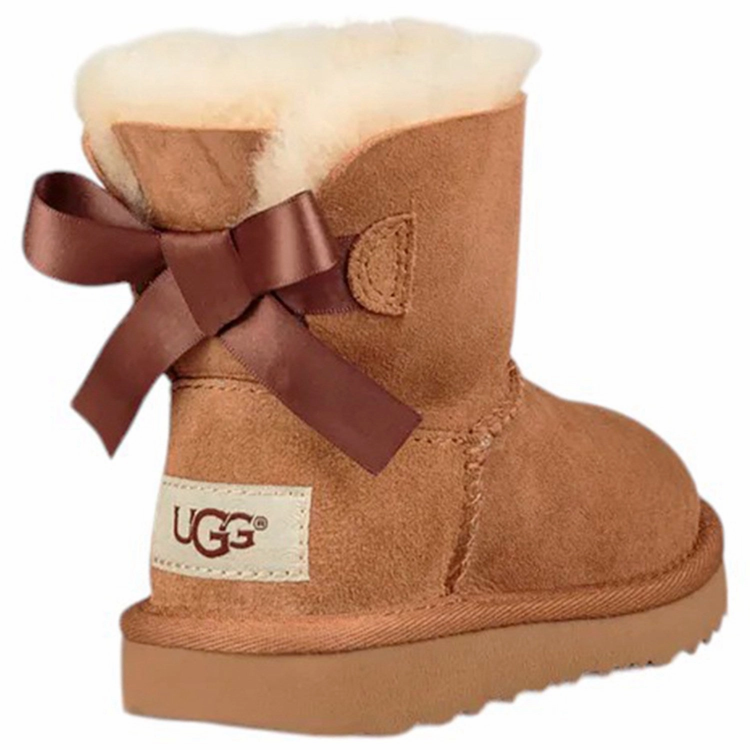 UGG K Mini Bailey Bow II Chestnut Reinforced Form Adventure Seeker Comfortable Boots