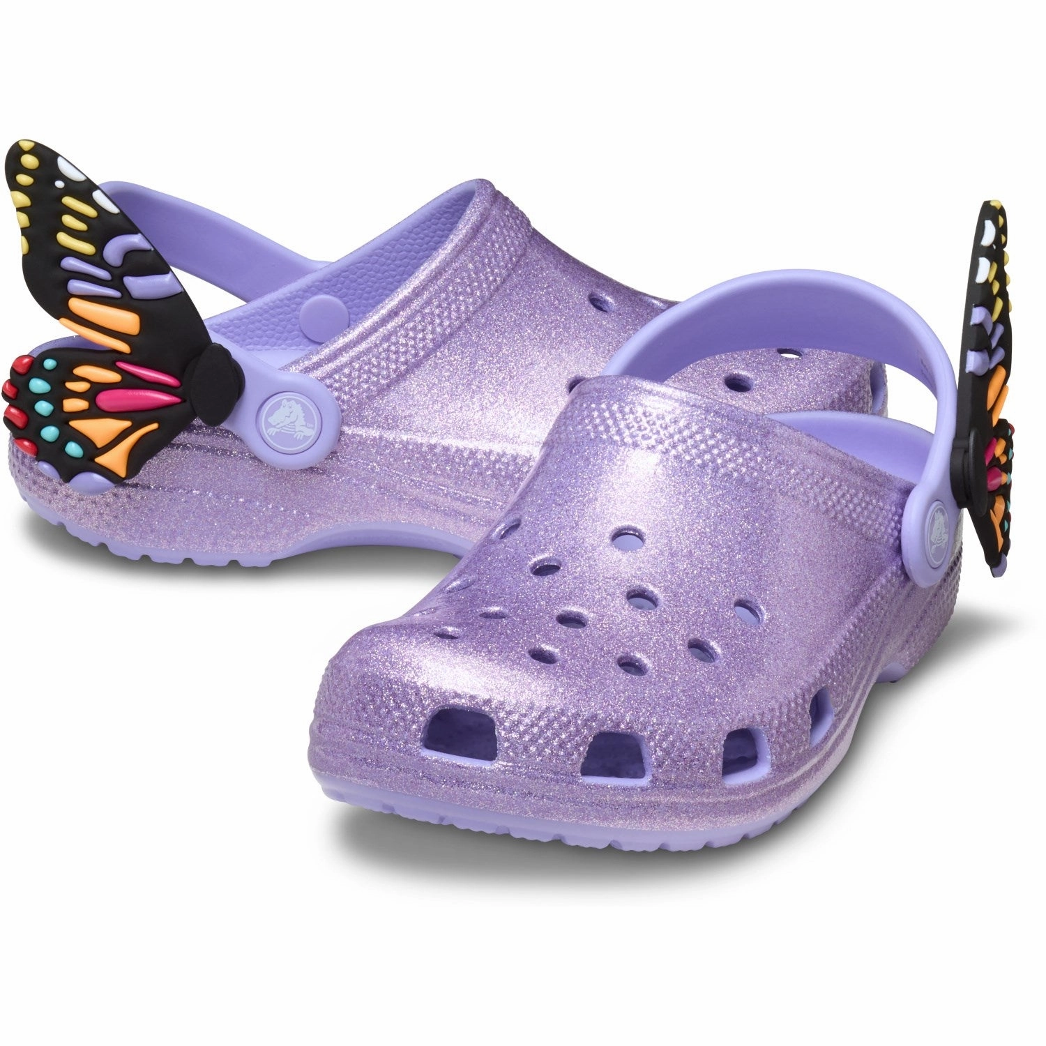 Crocs Mystic Purple Classic IAM Butterfly Clog Airflow Ventilation Chic Mode