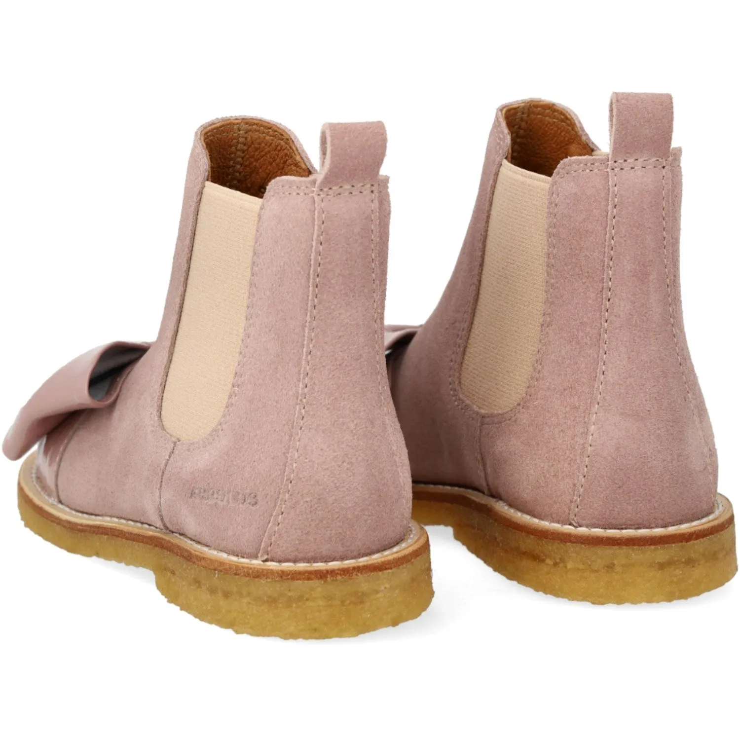 Angulus Faded Rose/Rose Elastic Chelsea Boot with Bow Stable Support Weather Resistant User
