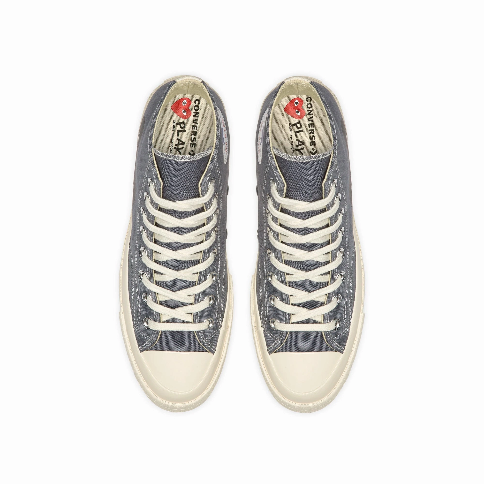 Adjustable Midfoot Strap Comme des Garcons PLAY x Converse Chuck 70 High Shoes