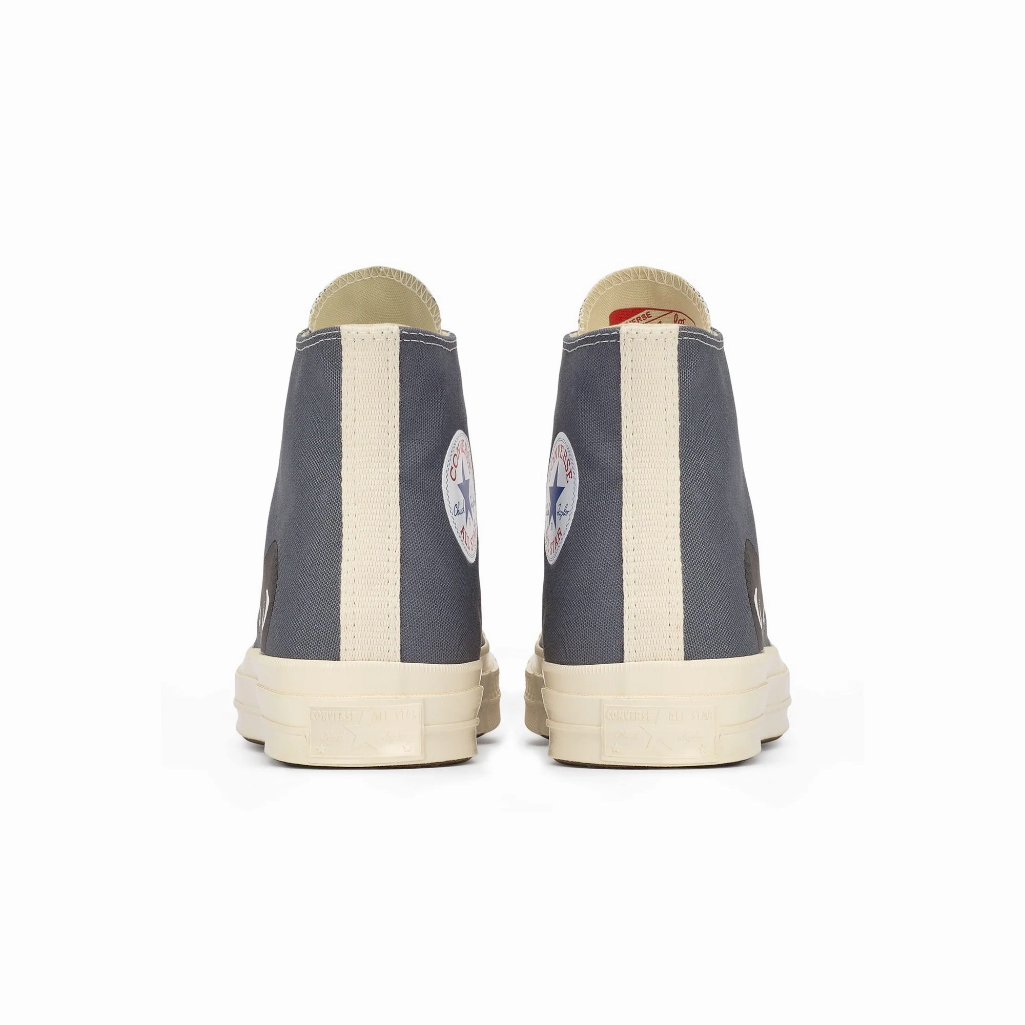 Virtual Coaching patterned running shoes Comme des Garcons PLAY x Converse Chuck 70 High Shoes