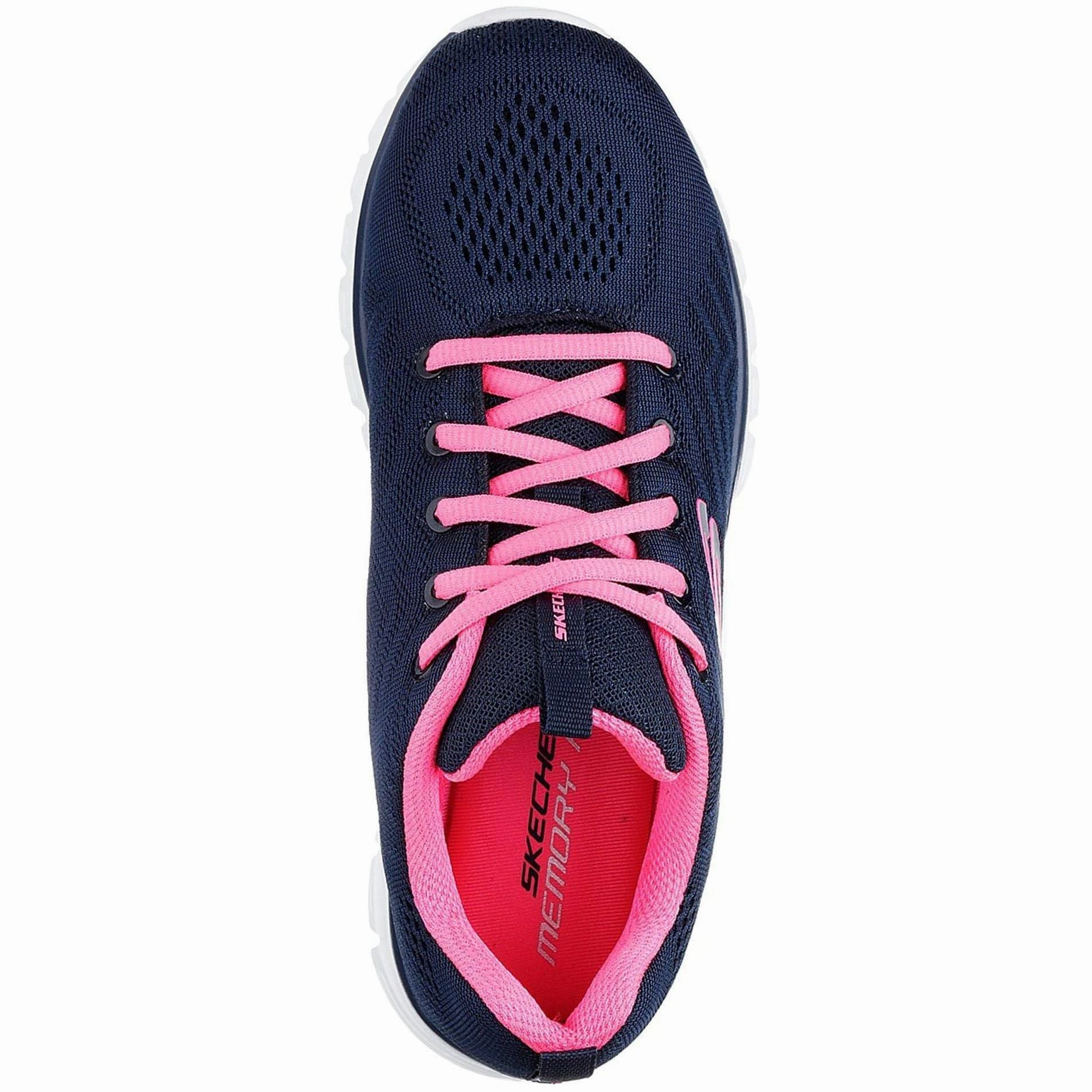 Narrow Fit Skechers Graceful WIDE FIT Womens Training Shoes - Navy