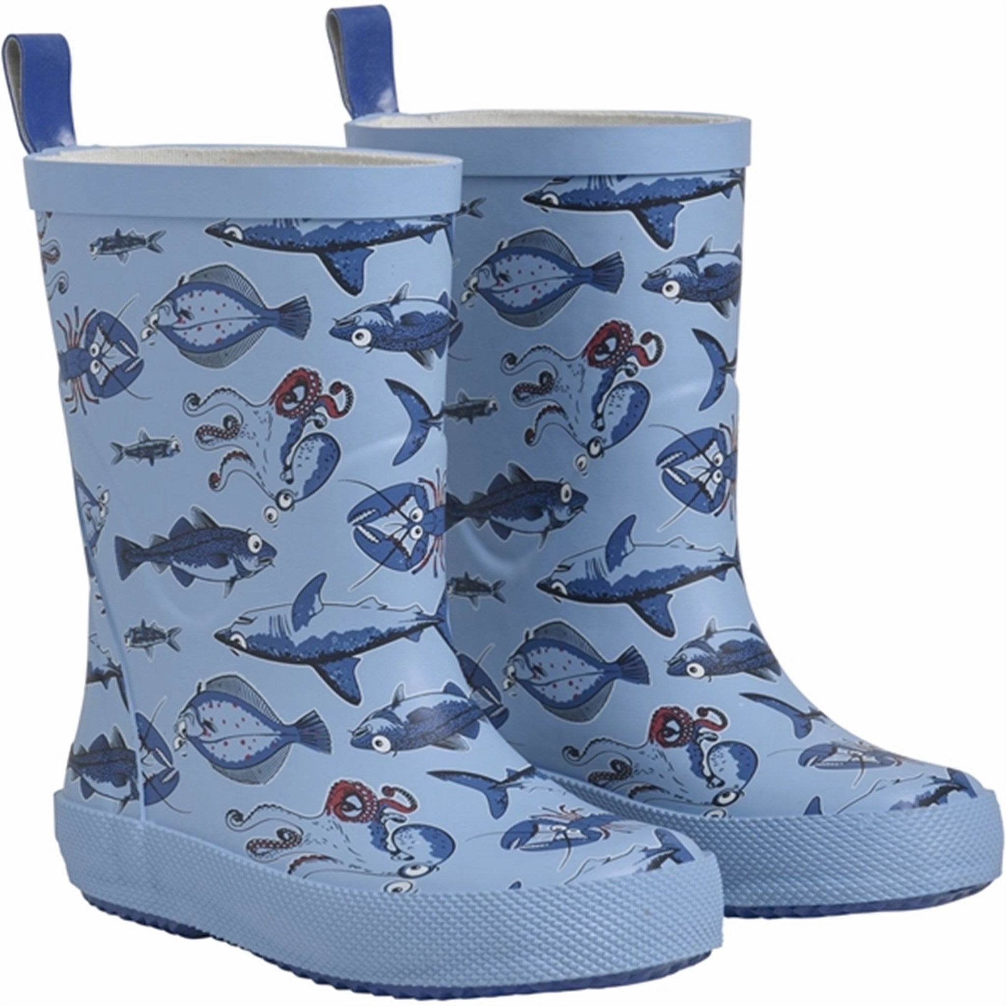CeLaVi Rain Boots Aop Federal Blue Slip-Resistant Sole