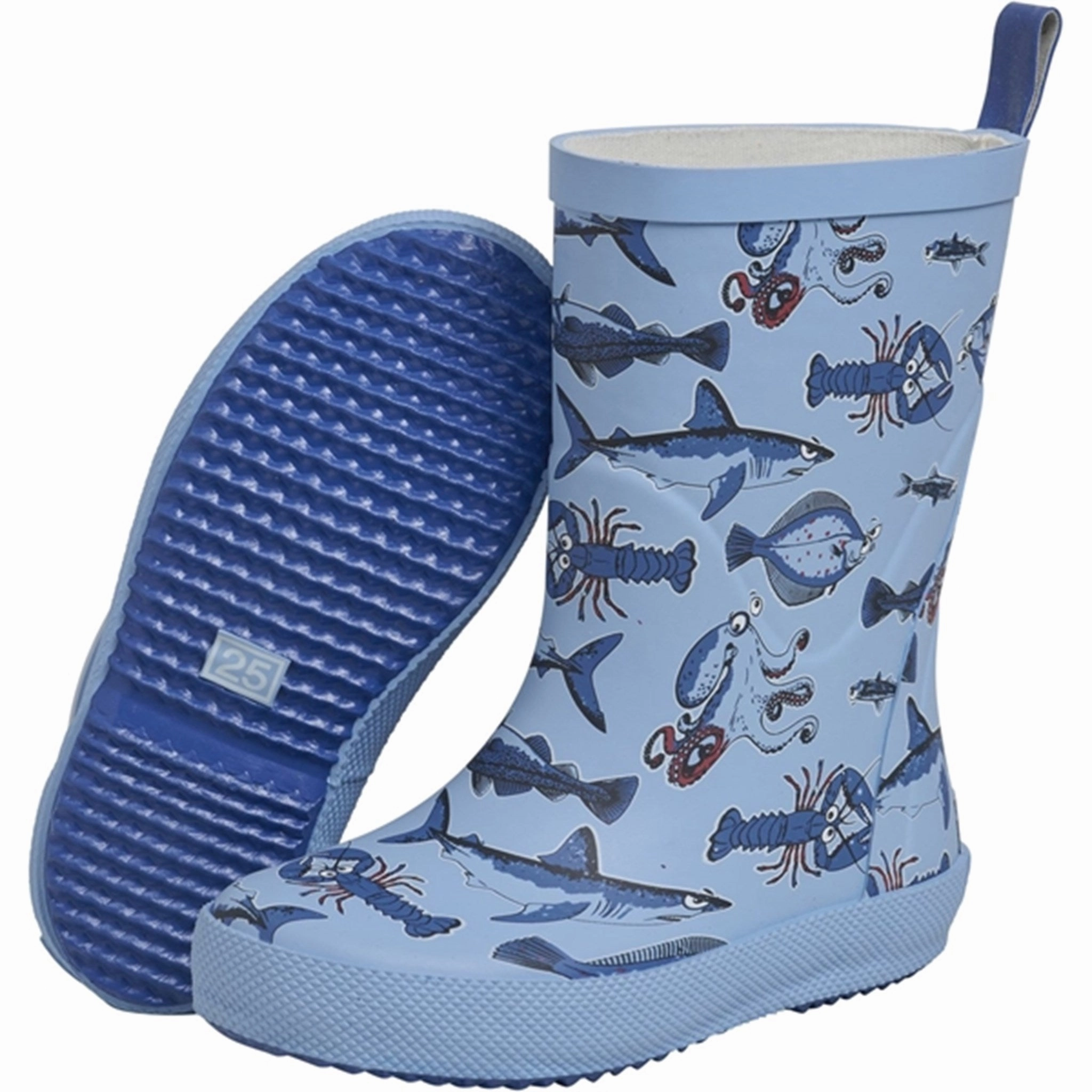 CeLaVi Rain Boots Aop Federal Blue Cold Proof Minimalist Look
