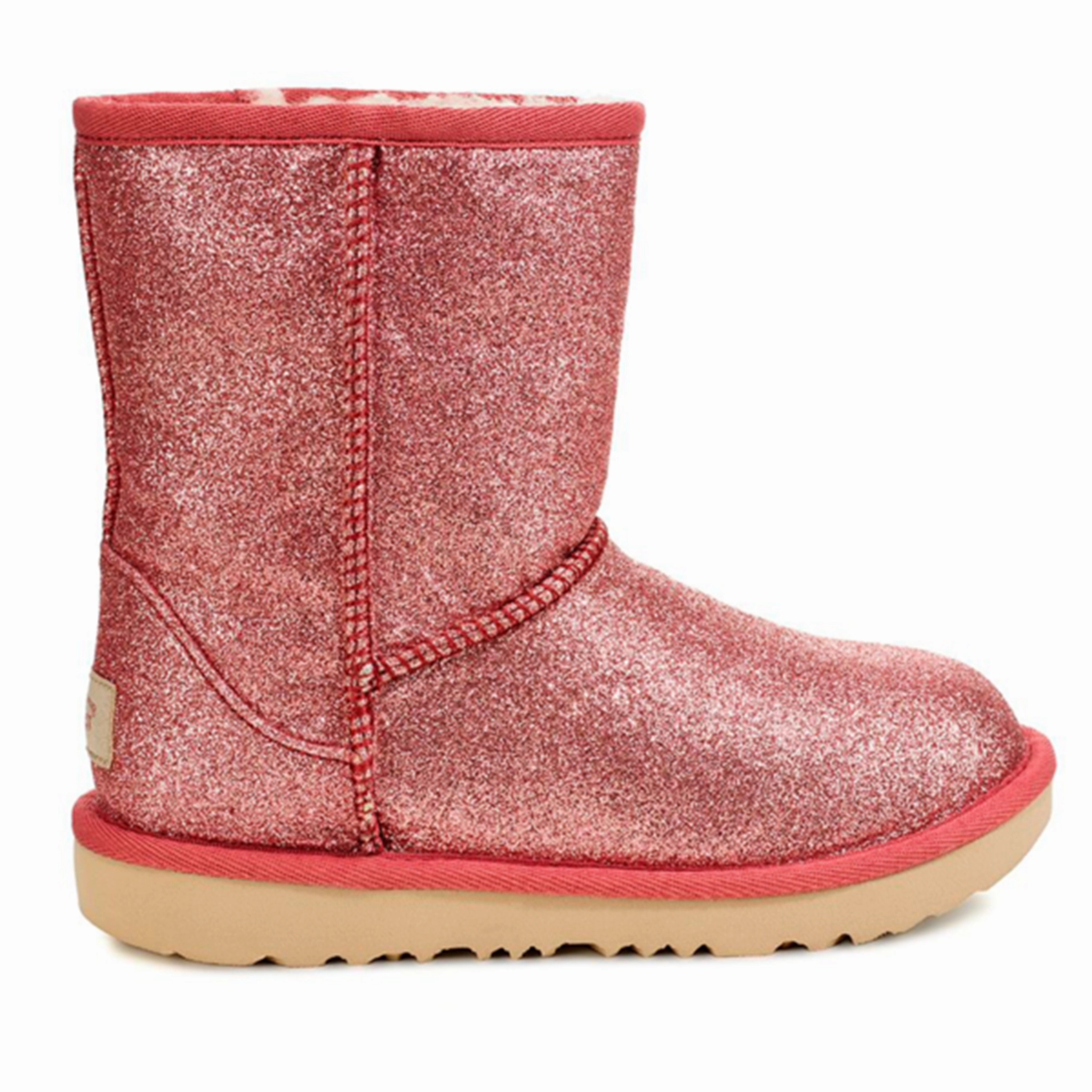 Canvas Lite UGG Kids Classic Short Glitter Pink