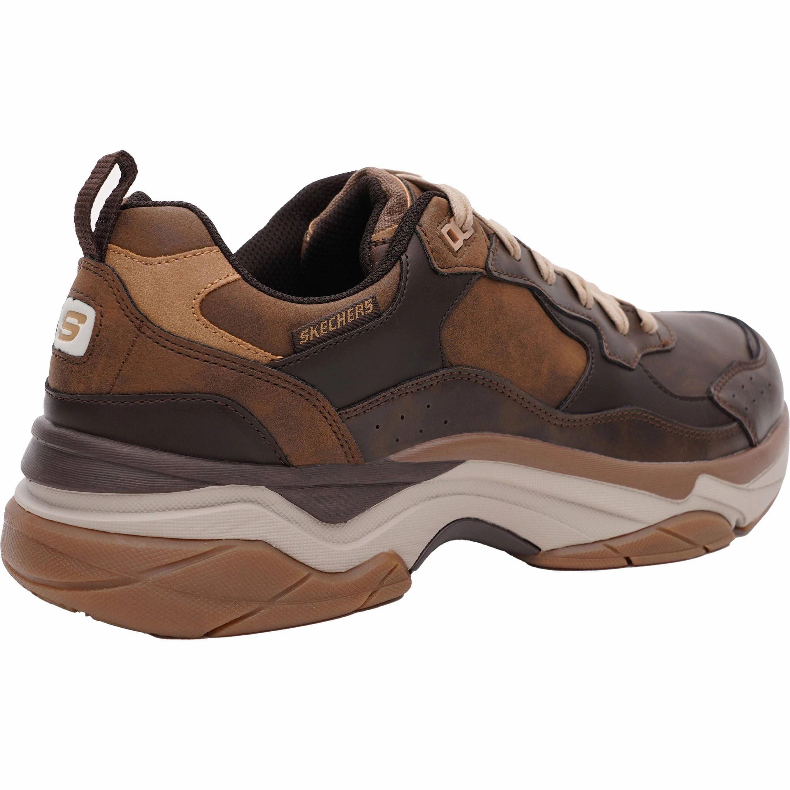 Skechers Staxed Brandin Mens Walking Shoes - Brown Adventure Activity shoe comfort enhancement