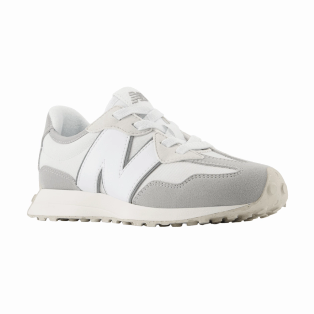 Compression-resistant sole helps maintain energy return Responsive materials adapt to different workout intensities New Balance 327 Bungee Lace Children