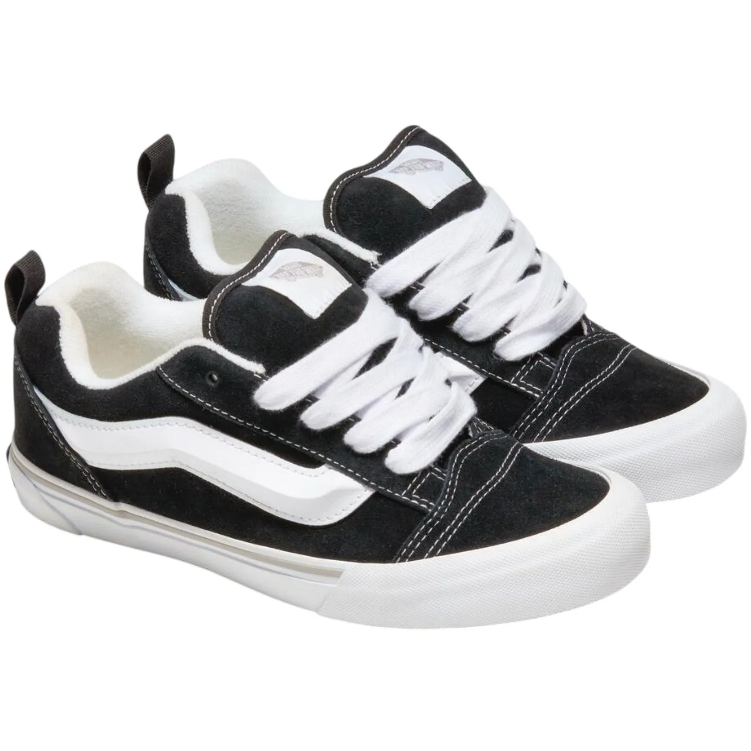 VANS Black/White Knu Skool Step Smooth High arch support