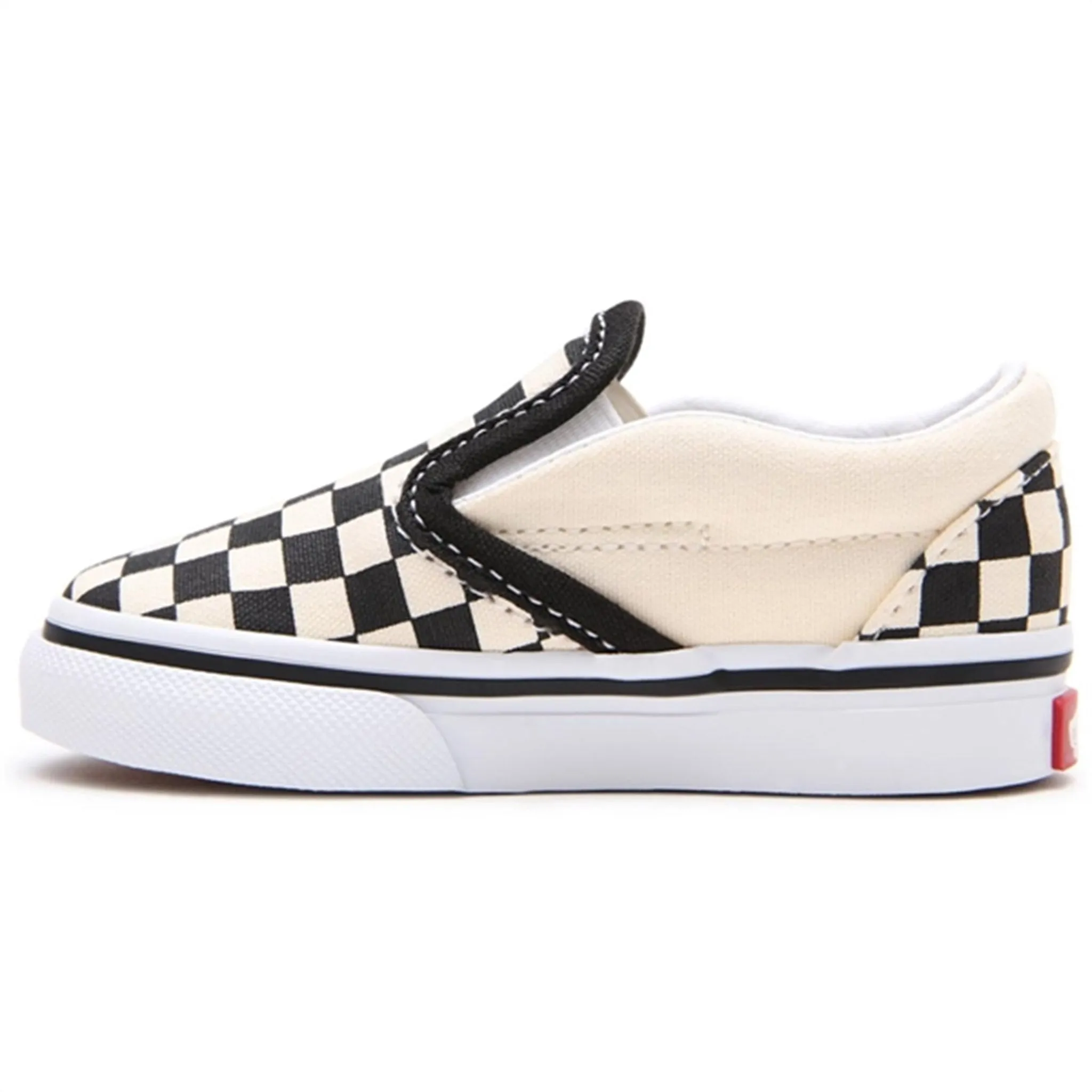 Hydrophobic Upper Coating Ergonomic Shape VANS Classic Slip-On Black/White Checkerboard Sko