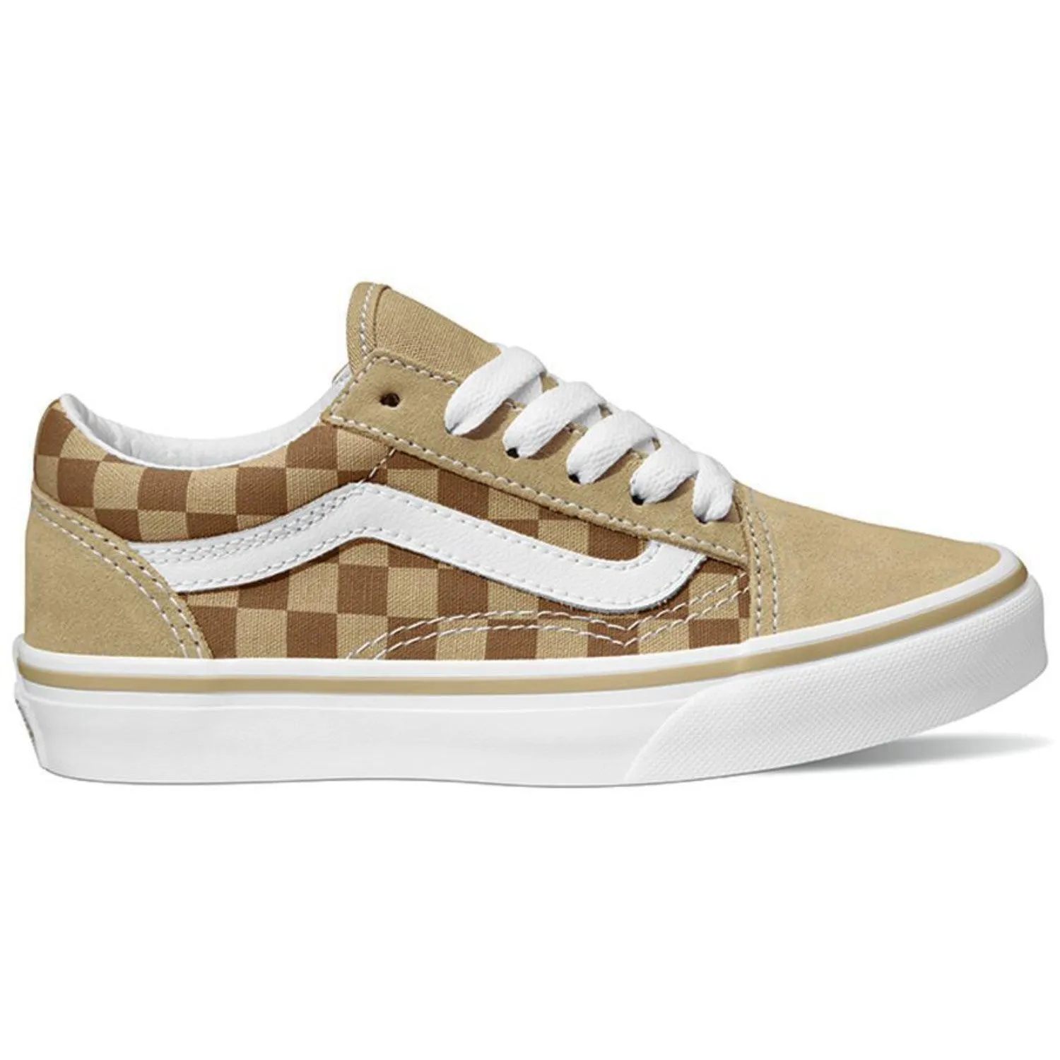Lateral Support VANS Neutral Checkerboard BROWN/TRUE WHITE Old Skool Neutral Checkerboard