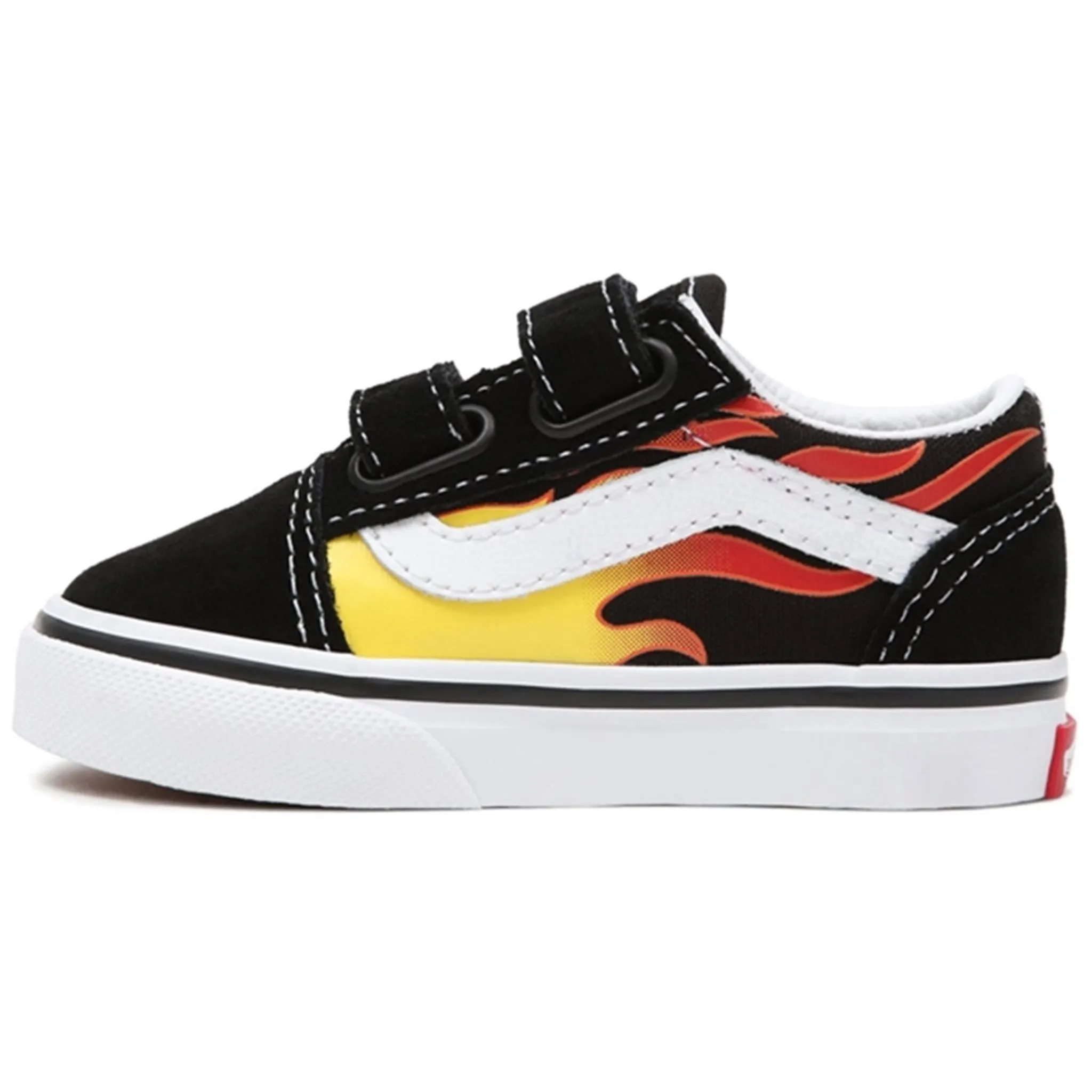 VANS Old Skool V Flame Black Sko Lockdown Strap