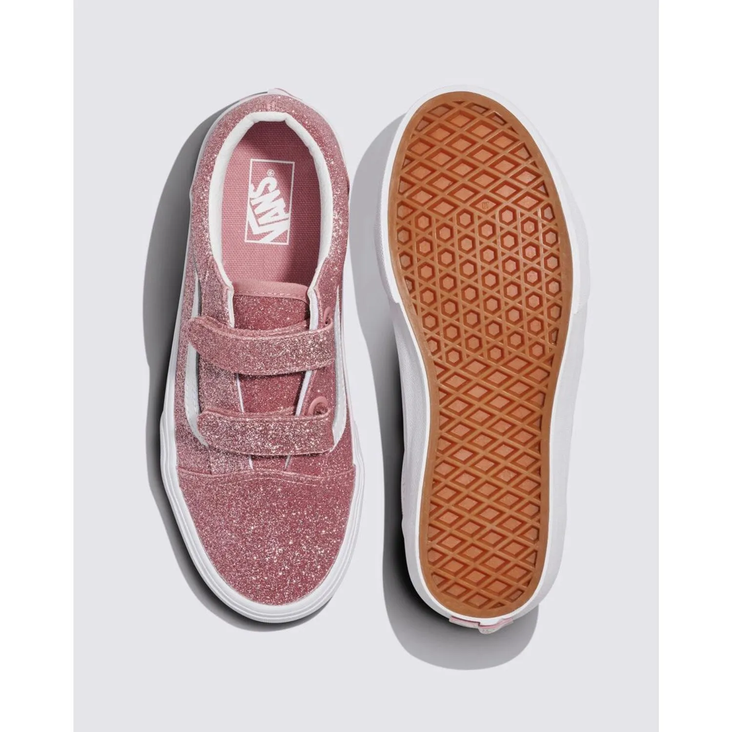 HyperDurable Outsole Compound Sneaker Inserts VANS Rose Gold Old Skool V Glitter