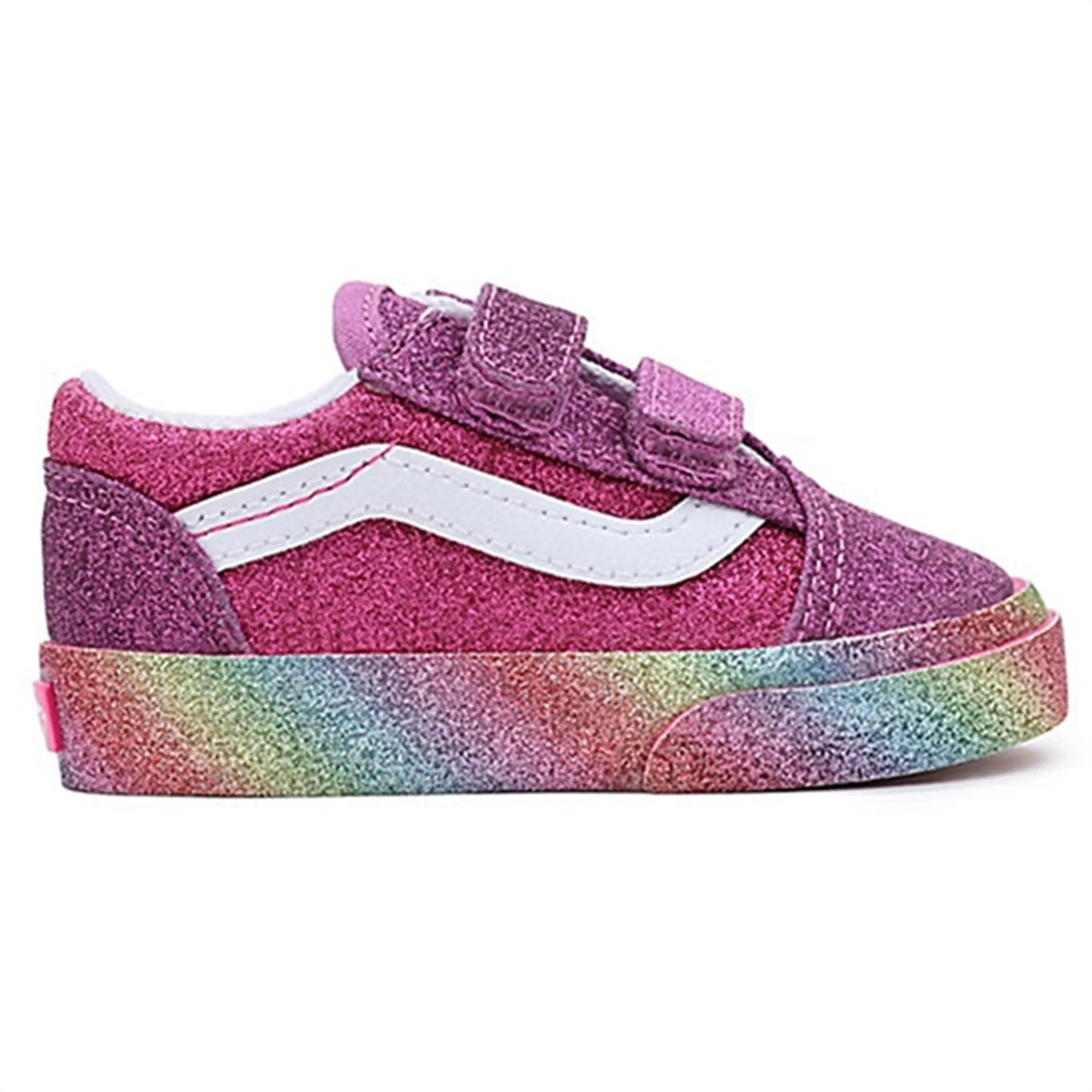 Ankle Support VANS TD Old Skool V Sneakers Glitter Rainglow Pink/Multi