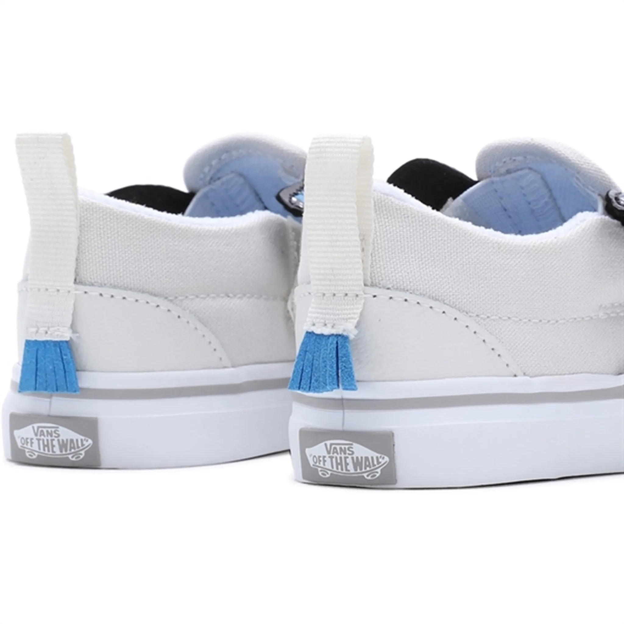 Soft Leather Finish Elastic laces VANS Td Slip-On V Elephantastic Vaporous Gray/True White Sneakers