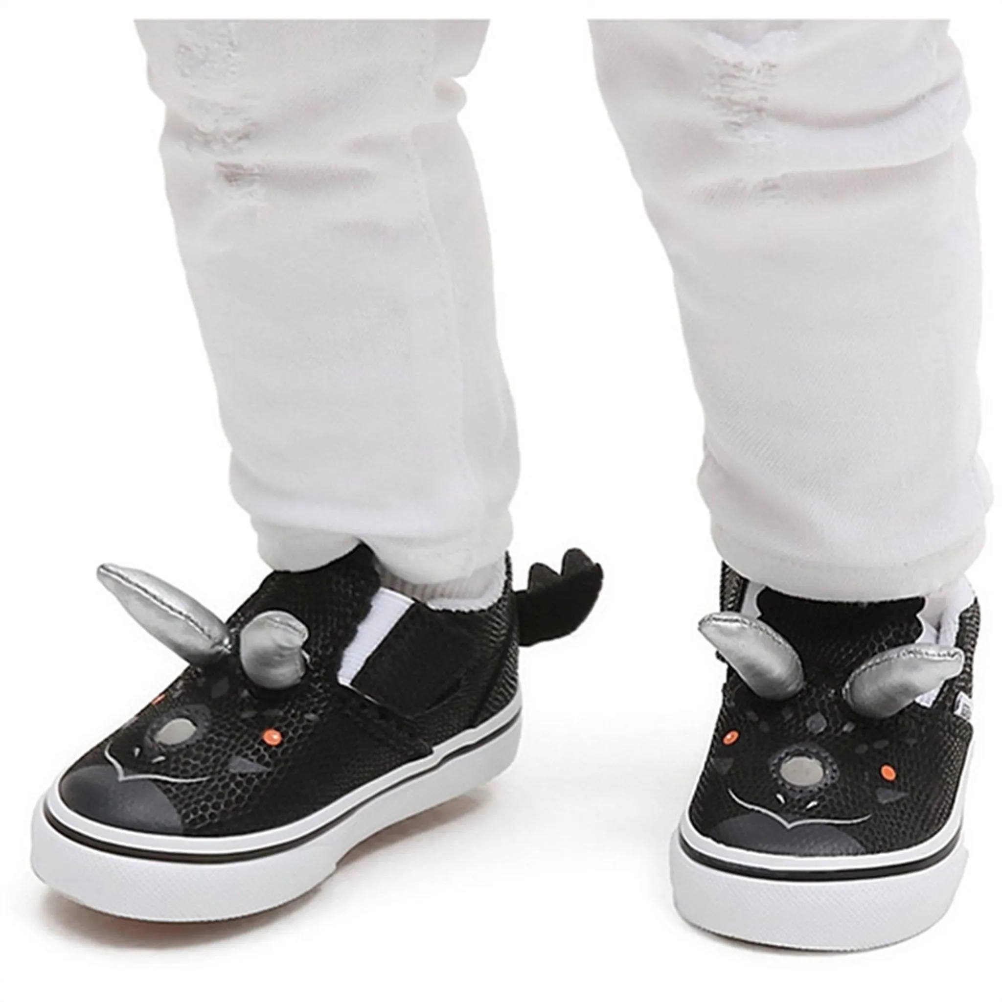 Traction Lug Configuration Comfortable Sole VANS TD Triceratops Slip-On V Dino Sneakers Dino Black/True White