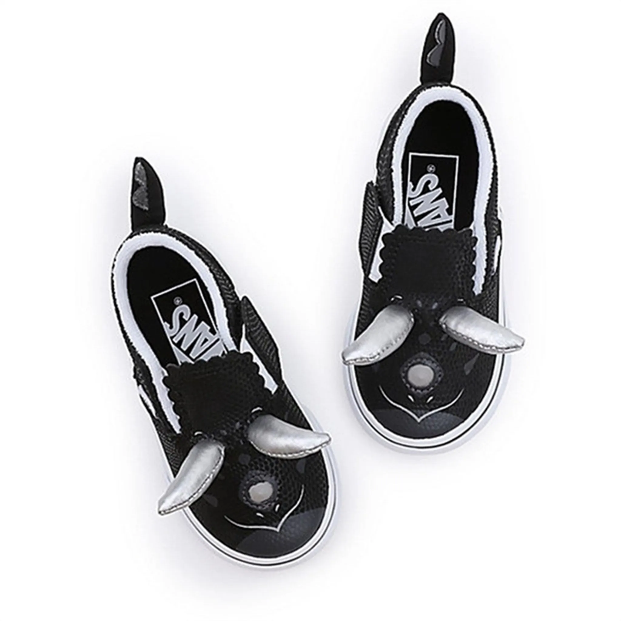 No Hassle Sophisticated Look VANS TD Triceratops Slip-On V Dino Sneakers Dino Black/True White