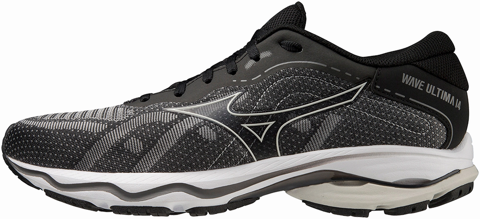 hill running shoes Mizuno Wave Ultima 14 Mens Running Shoes - Black