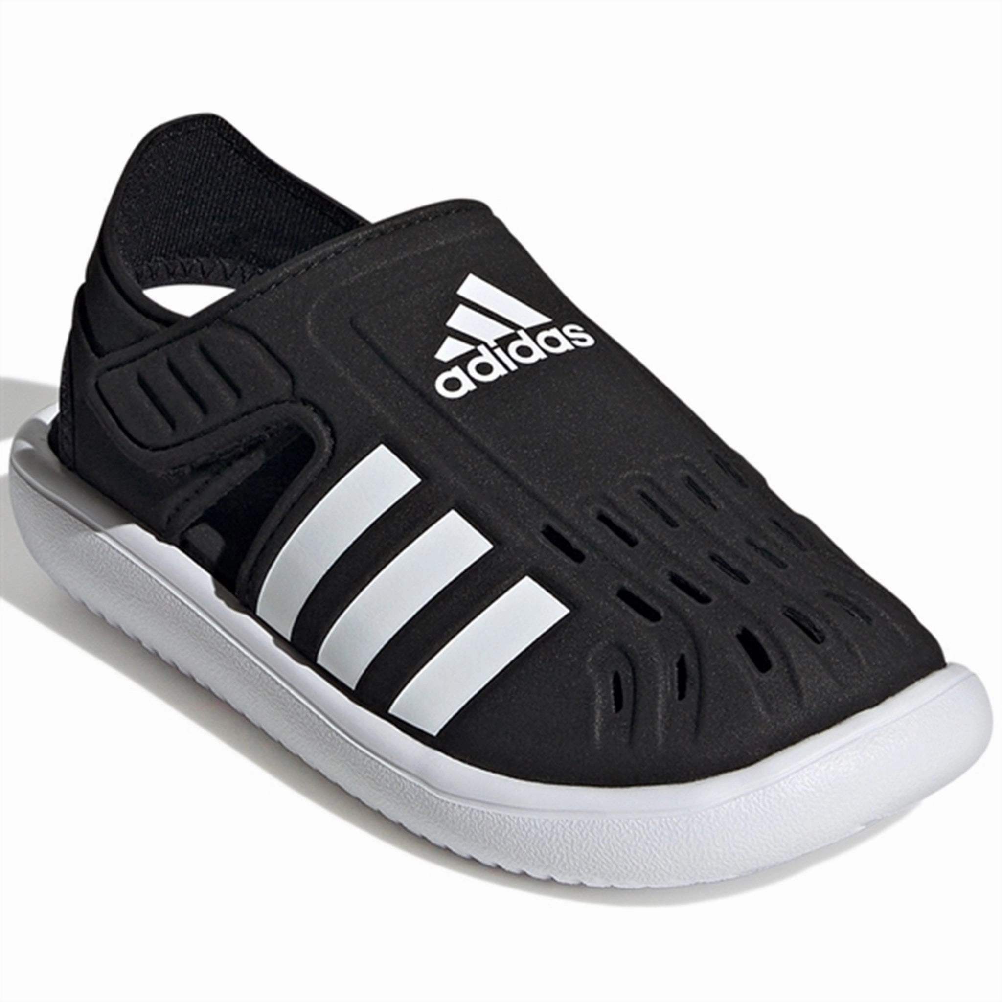 adidas Originals Water Sandals Core Black / Cloud White Slip-On Comfort Shoes quick dry