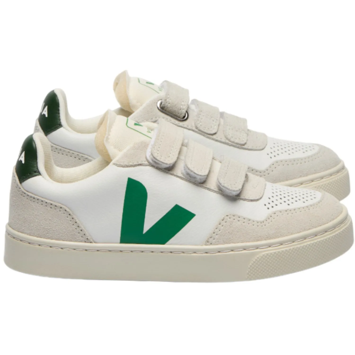 Veja Extra White Emeraude Small V-90 Sneakers Non Slip Heel