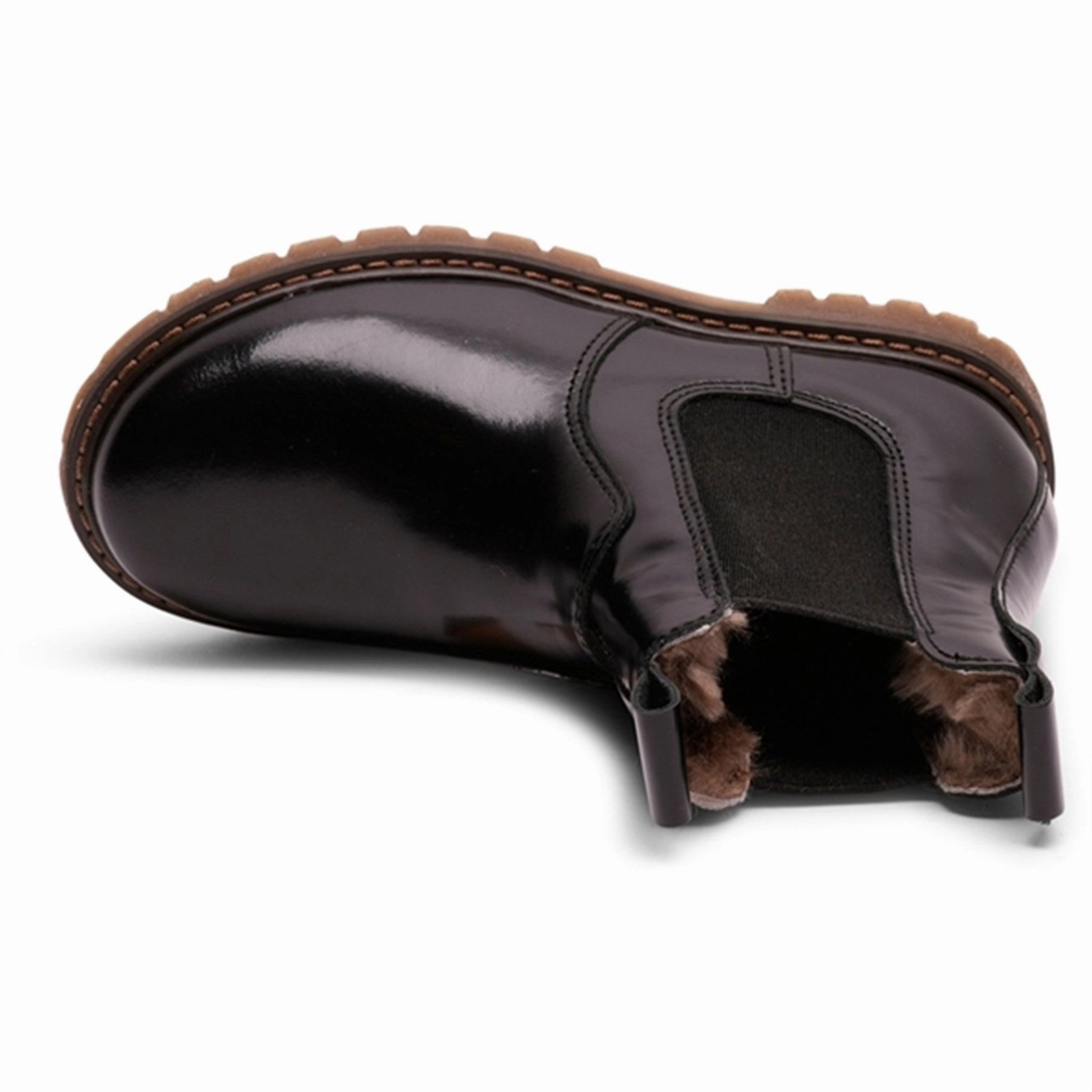 packable Neutral Tones Bisgaard Neel Lamb Boots Black Polido