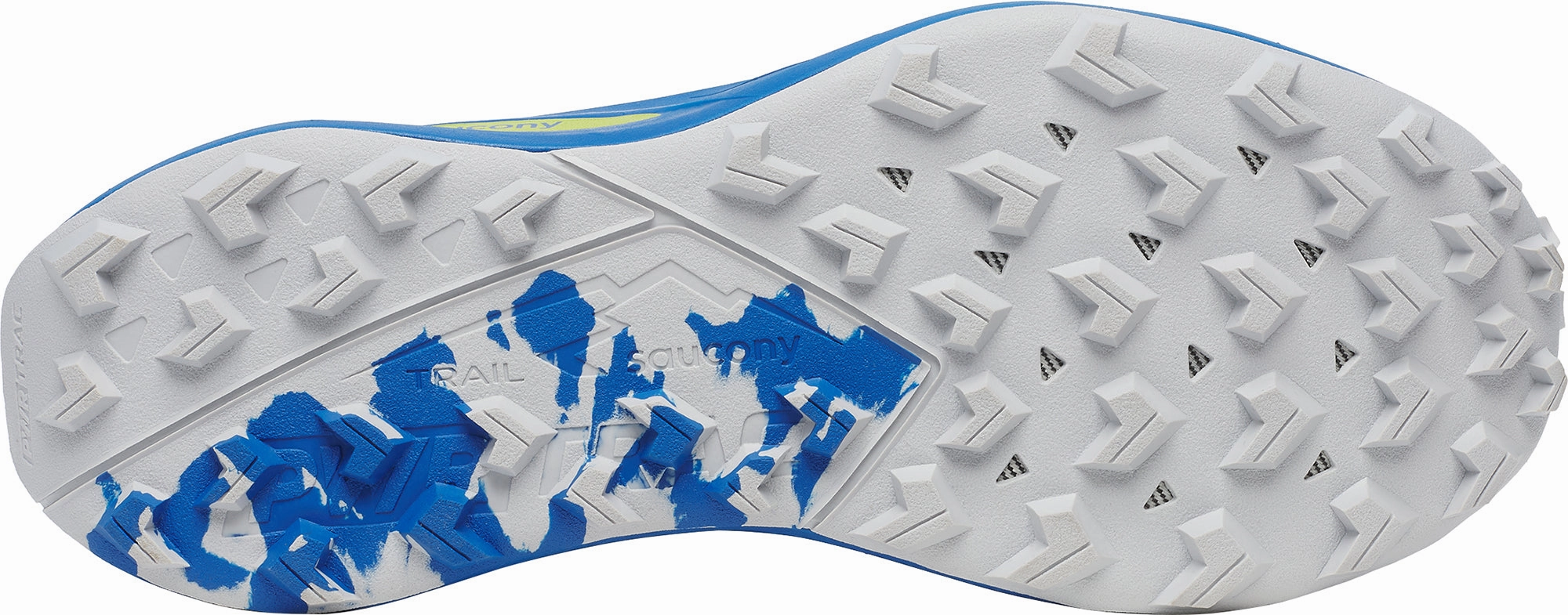 Microtextured Traction Surface Abrasion Resistance Saucony Peregrine 15 Mens Trail Running Shoes - Blue