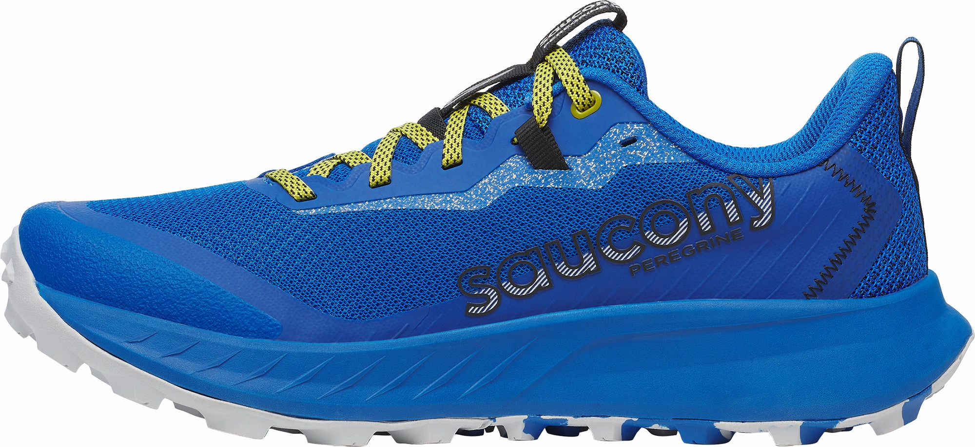 Saucony Peregrine 15 Mens Trail Running Shoes - Blue Spandex AirCushion