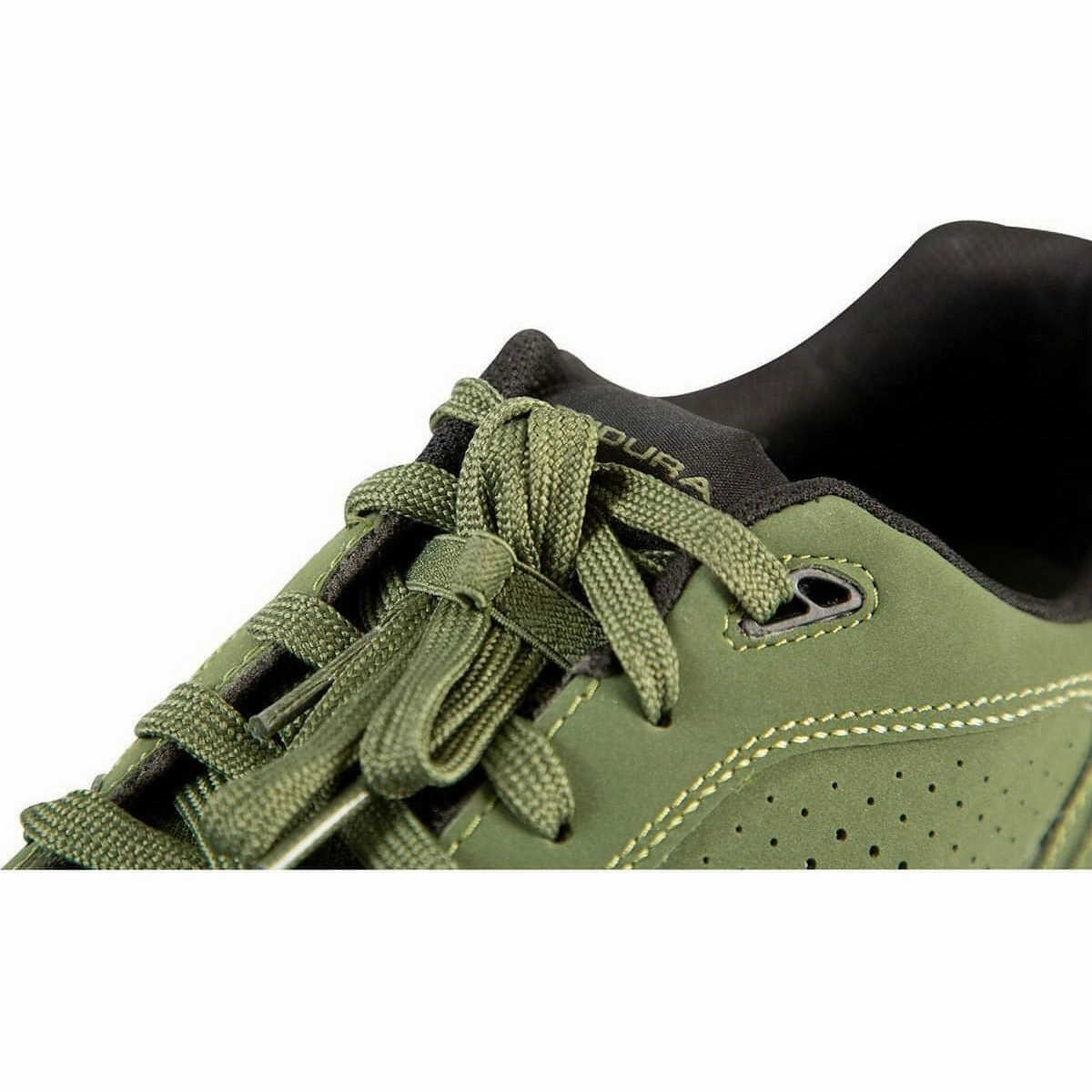 Endura Hummvee Flat Mens MTB Cycling Shoes - Green Shock Diffusion Technology