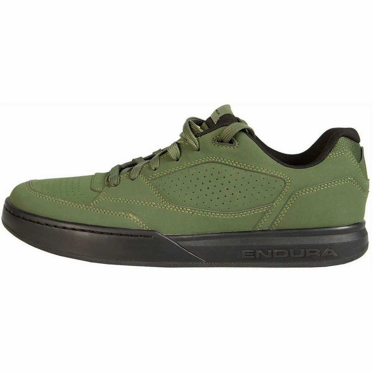 Agile Step Ankle Collaboration Endura Hummvee Flat Mens MTB Cycling Shoes - Green