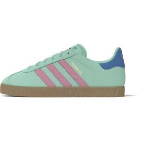 adidas Originals Clear Mint/Bliss Pink/Bright Blue Gazelle J Sneakers Hyper Responsive