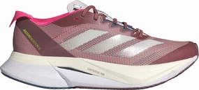 running in a marathon shoes single adidas Adizero Boston 12 Womens Running Shoes - Red