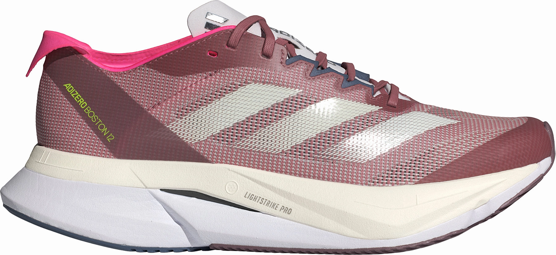 running in a marathon shoes single adidas Adizero Boston 12 Womens Running Shoes - Red