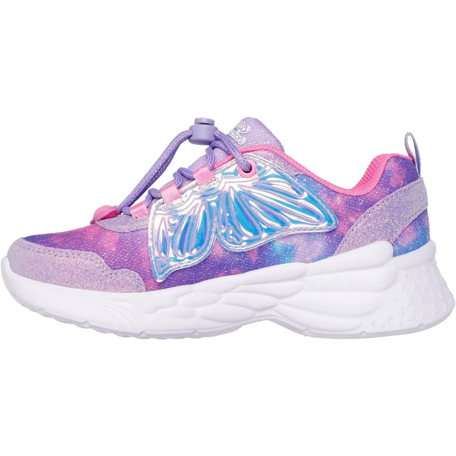 Round Toe Skechers Dream Racer - Wing Brites Sneakers