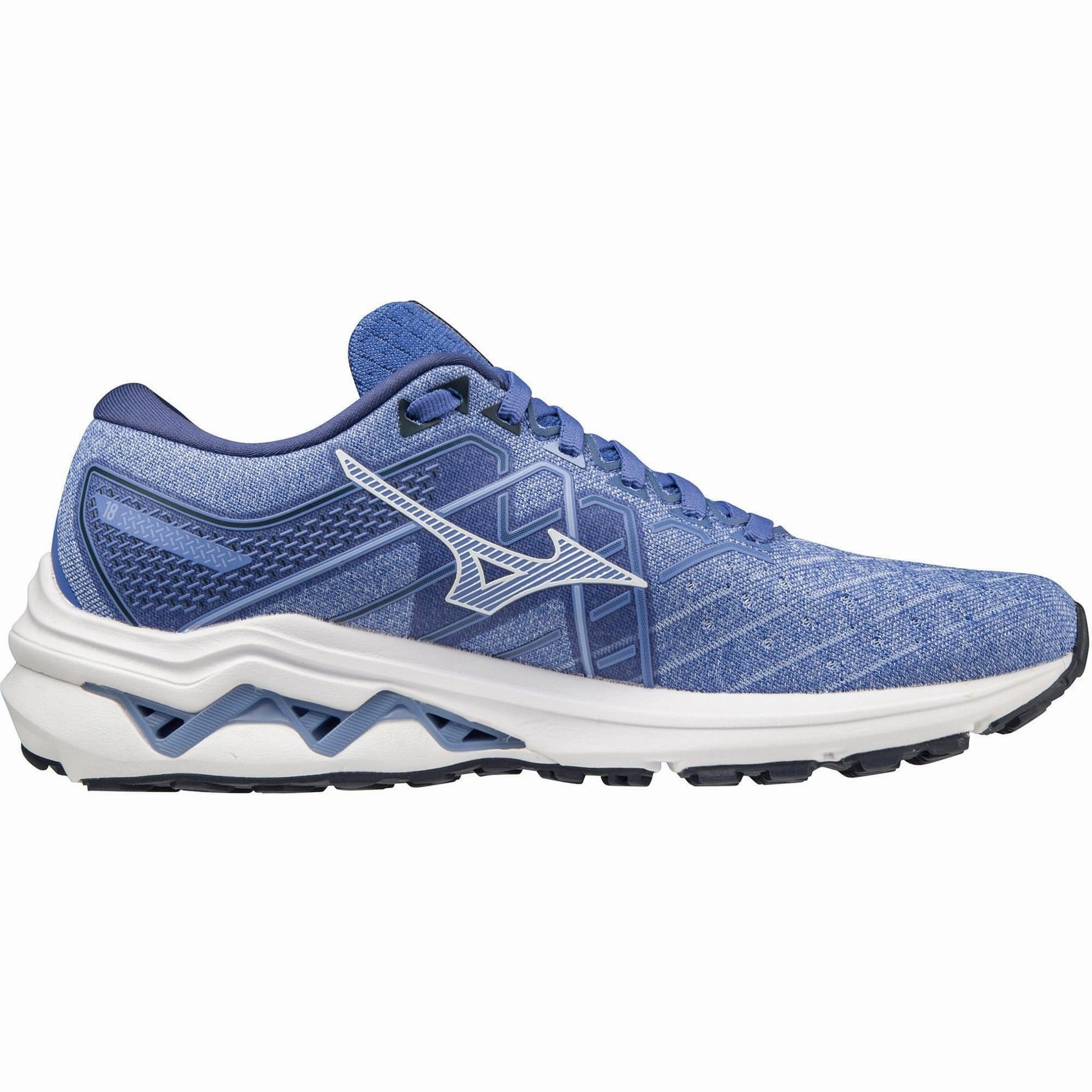 All Day Comfort Design Mizuno Wave Inspire 18 Womens Running Shoes - Blue