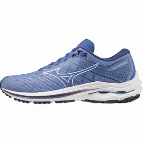 Mizuno Wave Inspire 18 Womens Running Shoes - Blue running in an urban area shoes Unbeatable value