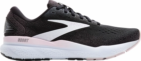 Brooks Ghost 16 Womens Running Shoes - Black Flex Fit Midfoot Cage Recyclable materials