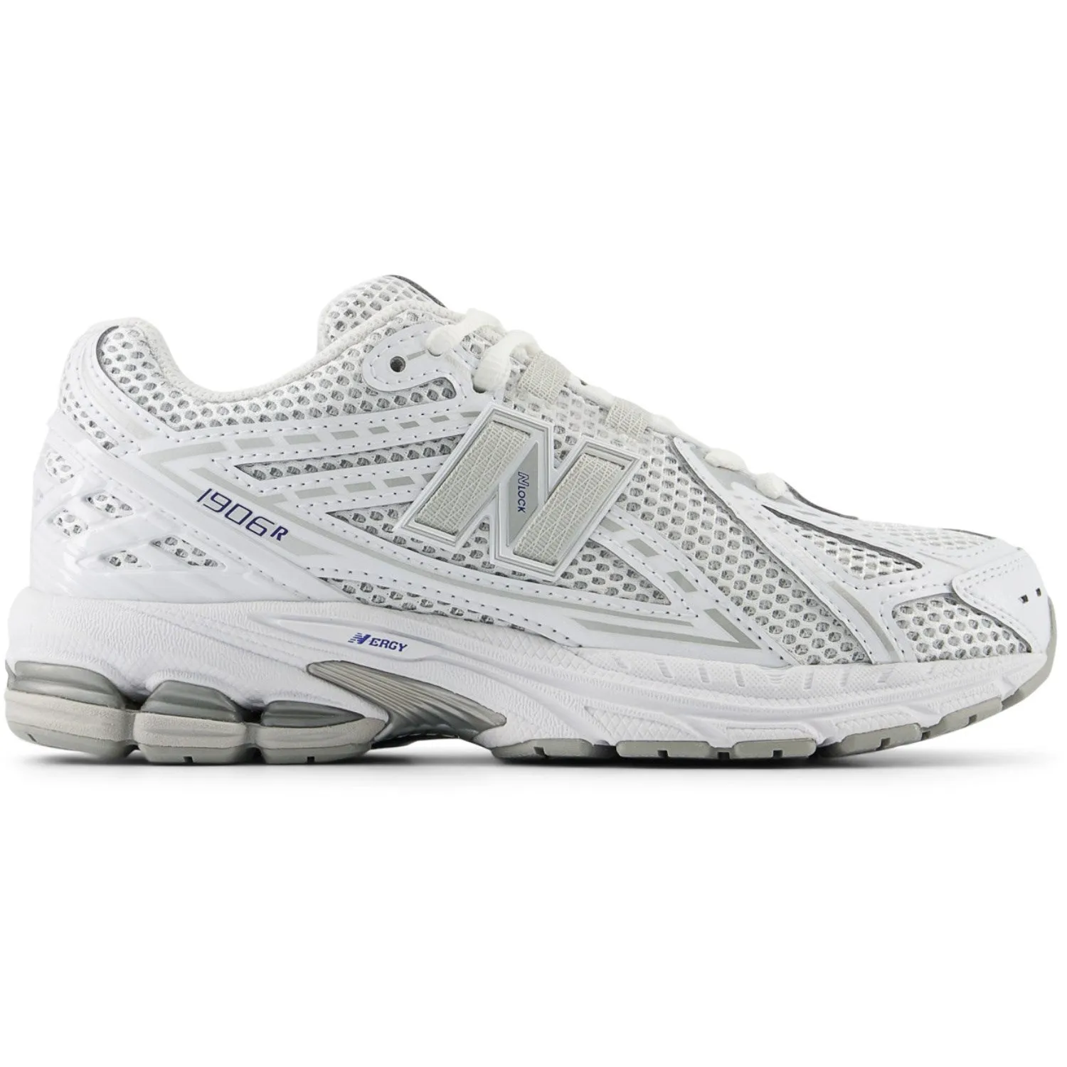 New Balance White New Balance 1906 Kids Lace Stabilizing Heel Clip Bonded Midfoot