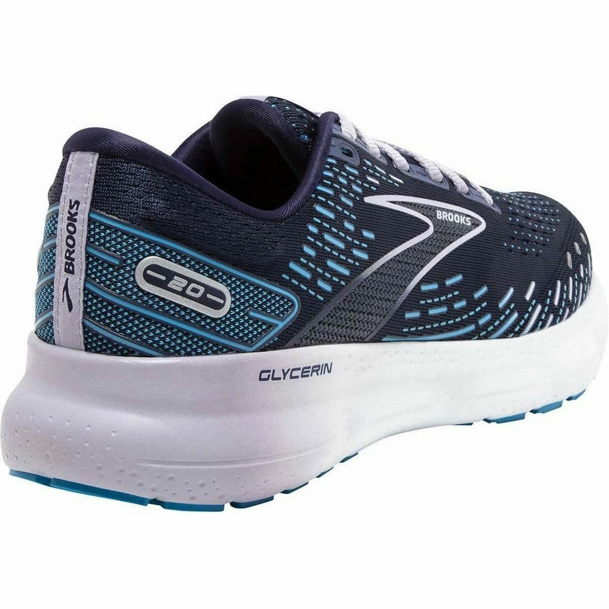 Brooks Glycerin 20 Womens Running Shoes - Blue Anti Slip Outsole Technology outdoor adventurers