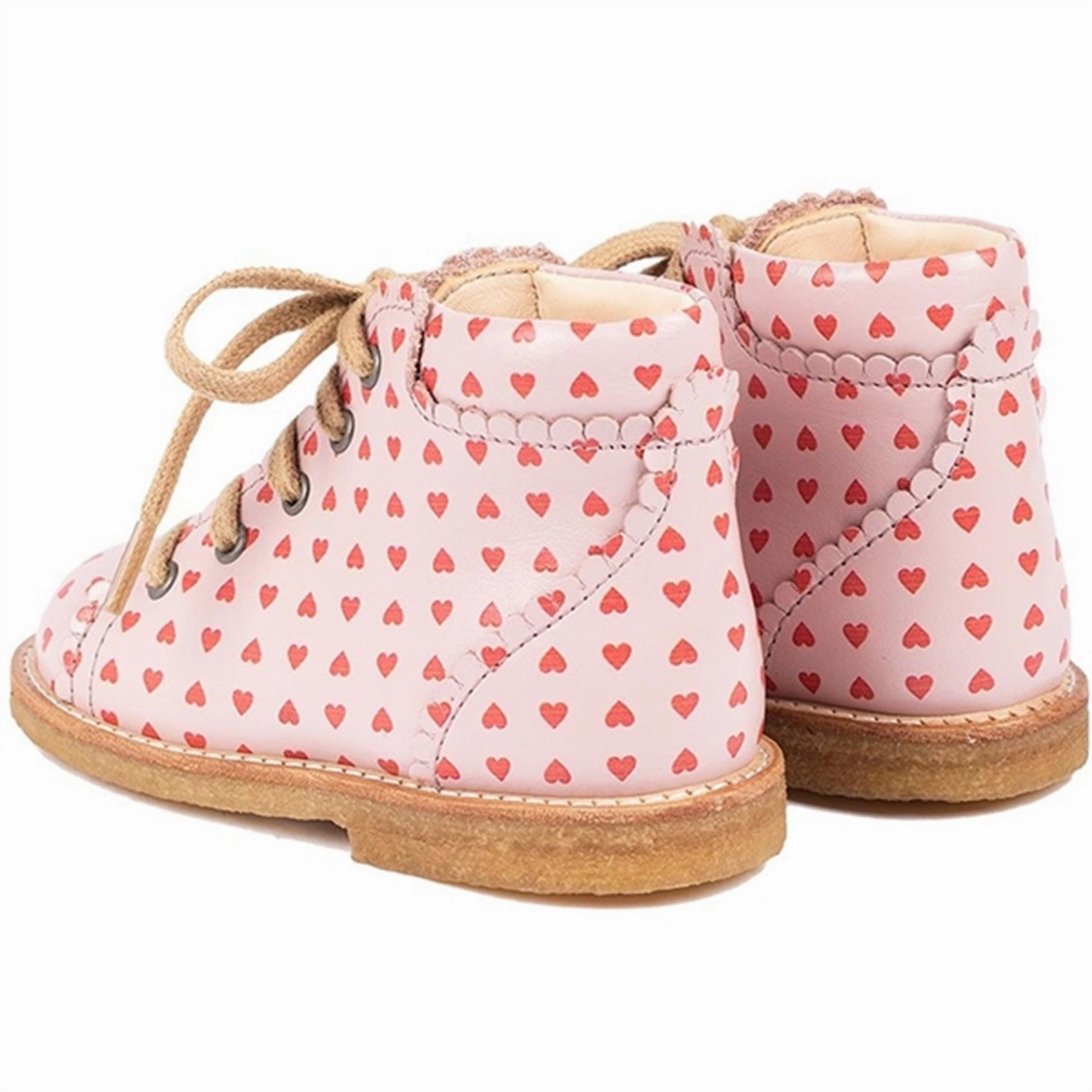 Angulus Shoes With Laces Pale Rose Mesh Lining