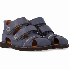Quick Dry Material Angulus Indigo Sandal Med Stjernebroderi