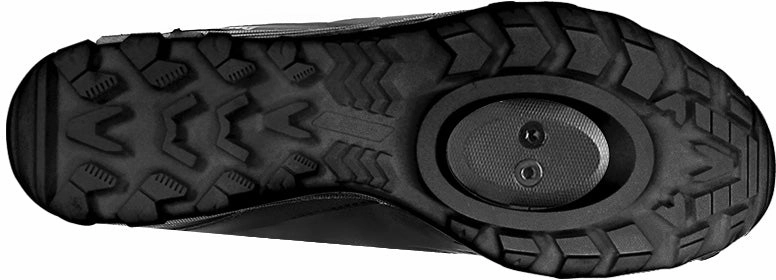 Neutral Cushioning Profile Moisture Management Fabric FLR Rexston Mens MTB Cycling Shoes - Black