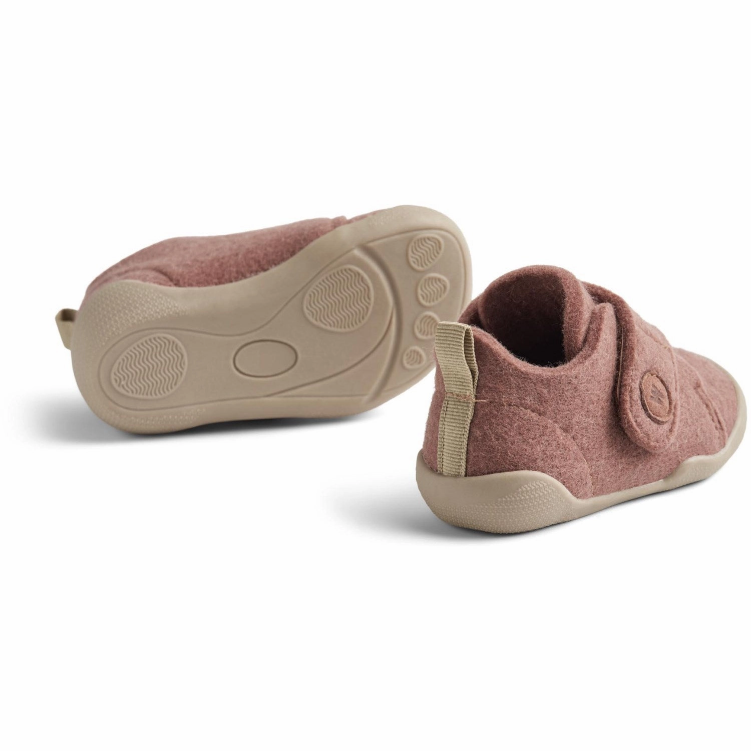 Easy Walk Slip Holiday Shoes Wheat Dusty Rouge Indoor Shoe Fleecy