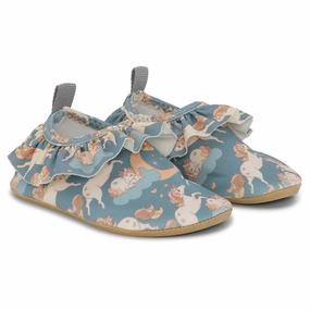 Sea View Airy Walk Konges Sl?jd Unicorn Blue Manuca Frill Swim Shoes