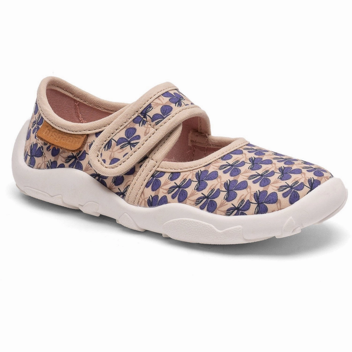 Bisgaard Wild Flower Purple Maddy Hjemmesko Flexible Soles Easy Poolside Wear