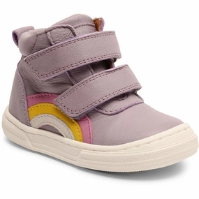 Bisgaard Rainbow Velcro Shoe Purple Minimal Impact ArchSupport